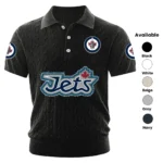 Winnipeg Jets Men’s Knitted Short Sleeve Polo Shirt