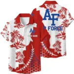 Air Force Falcons Hawaiian Shirt Premium Lightweight Waffle Knit Personalize Name