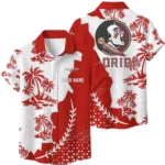 Florida State Seminoles Hawaiian Shirt Premium Lightweight Waffle Knit Personalize Name