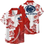 Penn State Nittany Lions Hawaiian Shirt Premium Lightweight Waffle Knit Personalize Name