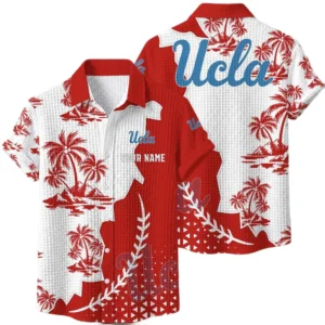 UCLA Bruins Hawaiian Shirt Premium Lightweight Waffle Knit Personalize Name