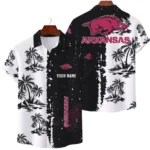Arkansas Razorbacks Hawaiian Shirt Premium Lightweight Waffle Knit Customize Name