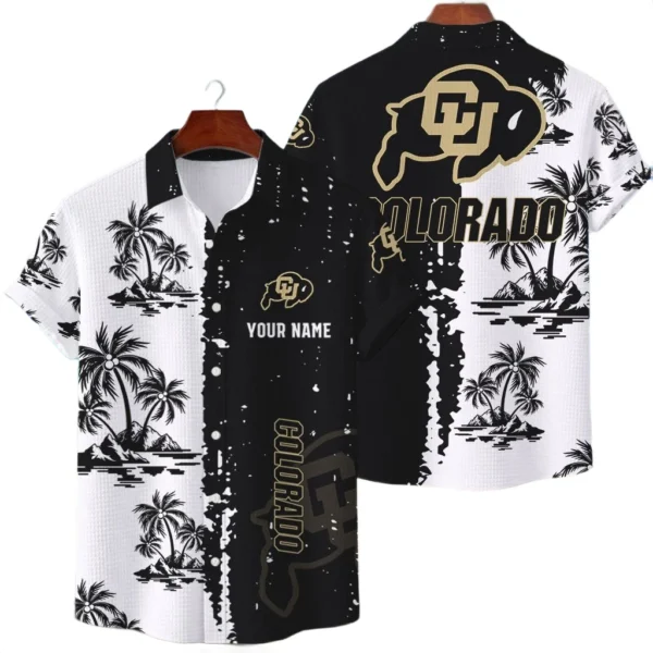 Colorado Buffaloes Hawaiian Shirt Premium Lightweight Waffle Knit Customize Name