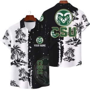 Colorado State Rams Hawaiian Shirt Premium Lightweight Waffle Knit Customize Name