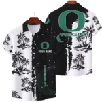 Oregon Ducks Hawaiian Shirt Waffle Knit Material Options 2027 Personalize Name