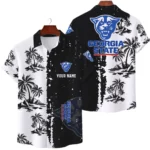 Georgia State Panthers Hawaiian Shirt Premium Lightweight Waffle Knit Customize Name