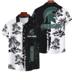 Michigan State Spartans Hawaiian Shirt Premium Lightweight Waffle Knit Customize Name