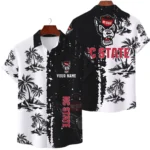 NC State Wolfpack Hawaiian Shirt Waffle Knit Material Options 2027 Personalize Name