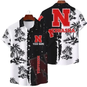 Nebraska Cornhuskers Hawaiian Shirt Waffle Knit Material Options 2027 Personalize Name