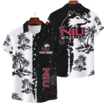Northern Illinois Huskies Hawaiian Shirt Waffle Knit Material Options 2027 Personalize Name