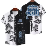Old Dominion Monarchs Hawaiian Shirt Waffle Knit Material Options 2027 Personalize Name