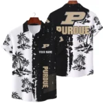Purdue Boilermakers Hawaiian Shirt Waffle Knit Material Options 2027 Personalize Name