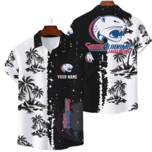 South Alabama Jaguars Hawaiian Shirt Waffle Knit Material Options 2027 Personalize Name