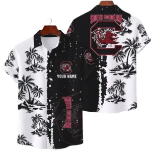 South Carolina Gamecocks Hawaiian Shirt Waffle Knit Material Options 2027 Personalize Name
