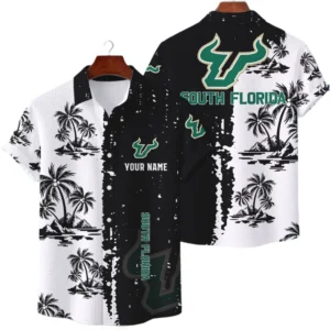 South Florida Bulls Hawaiian Shirt Waffle Knit Material Options 2027 Personalize Name