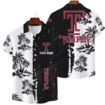 Temple Owls Hawaiian Shirt Waffle Knit Material Options 2027 Personalize Name