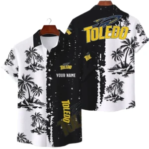 Toledo Rockets Hawaiian Shirt Waffle Knit Material Options 2027 Personalize Name