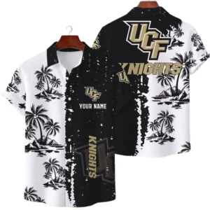 UCF Knights Hawaiian Shirt Waffle Knit Material Options 2027 Personalize Name