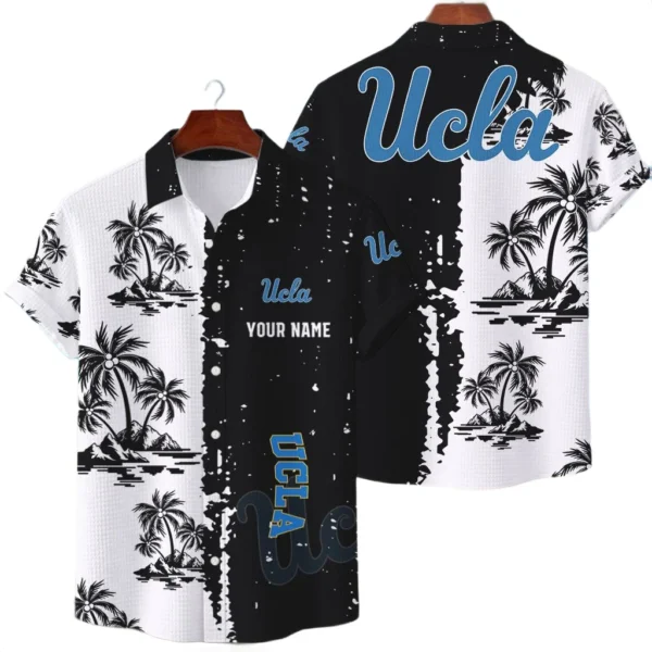 UCLA Bruins Hawaiian Shirt Waffle Knit Material Options 2027 Personalize Name