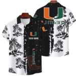 Miami Hurricanes Hawaiian Shirt Premium Lightweight Waffle Knit Customize Name