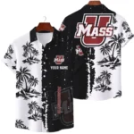 UMass Minutemen Hawaiian Shirt Waffle Knit Material Options 2027 Personalize Name