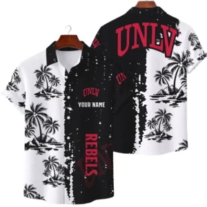 UNLV Rebels Hawaiian Shirt Waffle Knit Material Options 2027 Personalize Name