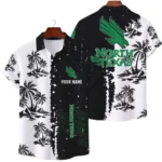 North Texas Mean Green Hawaiian Shirt Waffle Knit Material Options 2027 Personalize Name