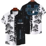 Utah State Aggies Hawaiian Shirt Waffle Knit Material Options 2027 Personalize Name