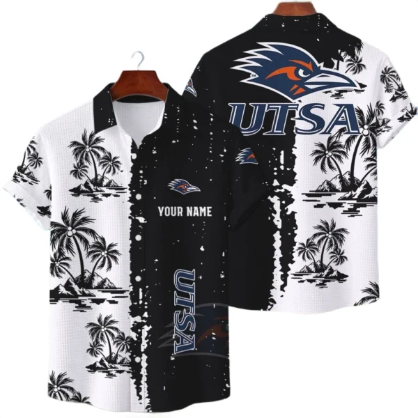 UTSA Roadrunners Hawaiian Shirt Waffle Knit Material Options 2027 Personalize Name