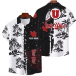 Utah Utes Hawaiian Shirt Waffle Knit Material Options 2027 Personalize Name