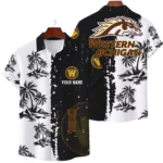Western Michigan Broncos Hawaiian Shirt Waffle Knit Material Options 2027 Personalize Name