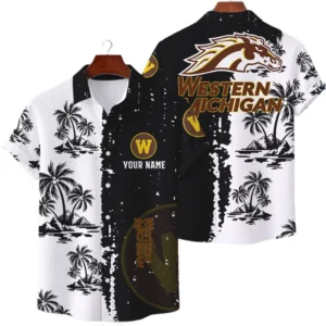 Western Michigan Broncos Hawaiian Shirt Waffle Knit Material Options 2027 Personalize Name