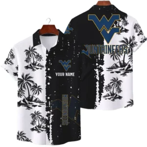 West Virginia Mountaineers Hawaiian Shirt Waffle Knit Material Options 2027 Personalize Name