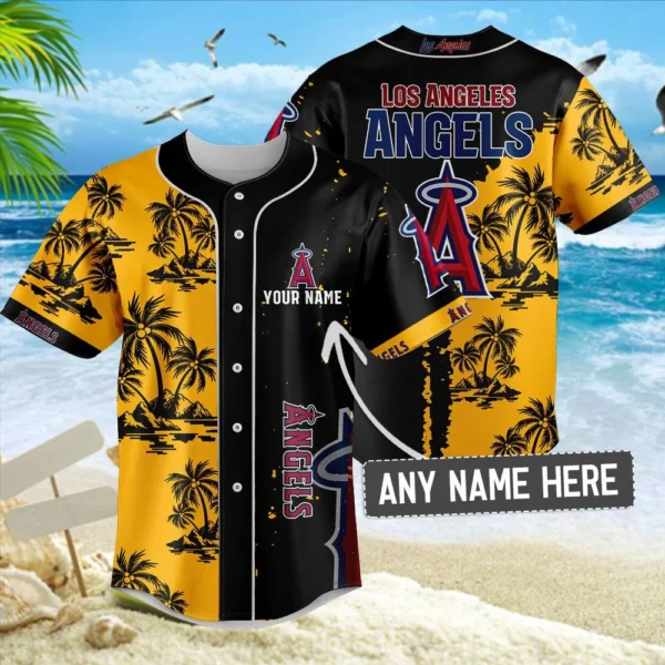 Los Angeles Angels Baseball Jersey Personalize Name New Limited