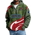 Arizona Diamondbacks Men's Waffle Knit Hoodie Quarter Zip New 2026 Limited