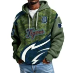 Detroit Tigers Men's Waffle Knit Hoodie Quarter Zip New 2026 Limited
