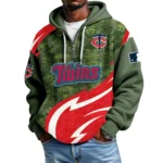 Minnesota Twins Men's Waffle Knit Hoodie Quarter Zip New 2026 Limited