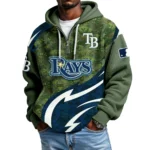 Tampa Bay Rays Men's Waffle Knit Hoodie Quarter Zip New 2026 Limited