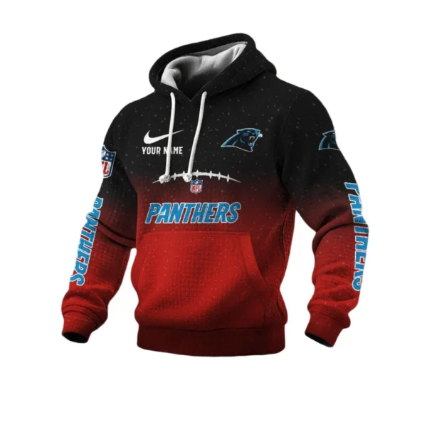 Carolina Panthers Pullover Hoodie Men’s Waffle Knit Limited Personalize Name