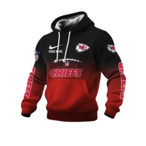 Kansas City Chiefs Pullover Hoodie Men’s Waffle Knit Limited Personalize Name