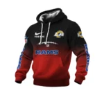 Los Angeles Rams Men's Waffle Pullover Hoodie 2026 Limited Personalize Name