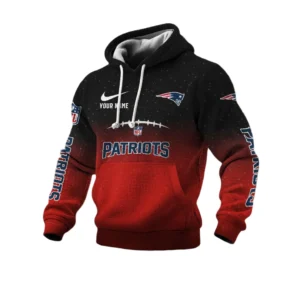 New England Patriots Pullover Hoodie Men’s Waffle Knit Limited Personalize Name