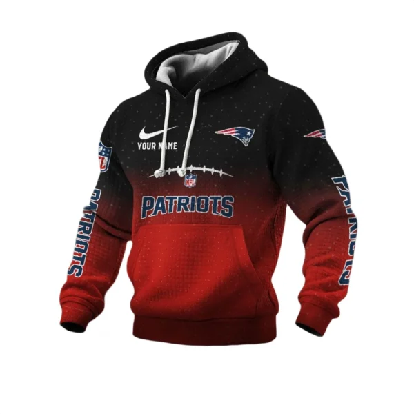 New England Patriots Pullover Hoodie Men’s Waffle Knit Limited Personalize Name