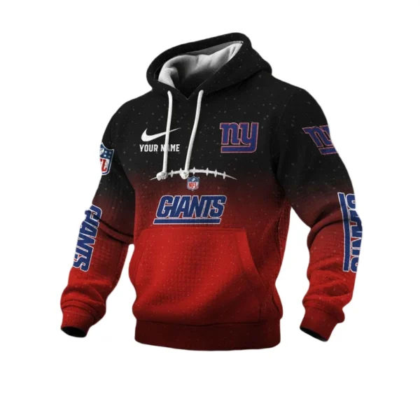 New York Giants Men's Waffle Pullover Hoodie 2026 Limited Personalize Name
