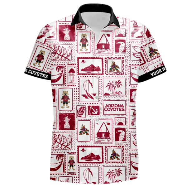 Arizona Coyotes Hawaiian Shirt 2026 Limited Premium Crinkle Textured Personalize Name