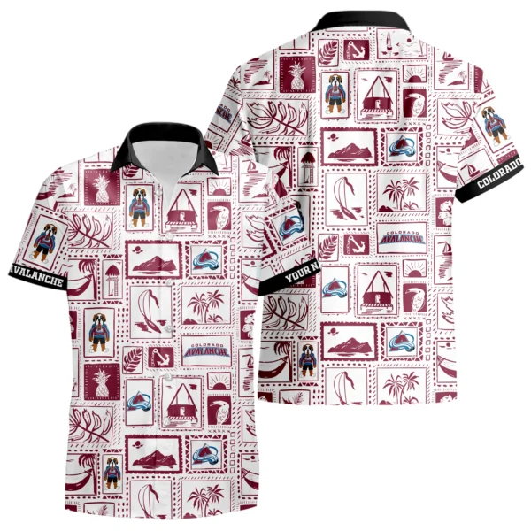 Colorado Avalanche Hawaiian Shirt 2026 Limited Premium Crinkle Textured Personalize Name