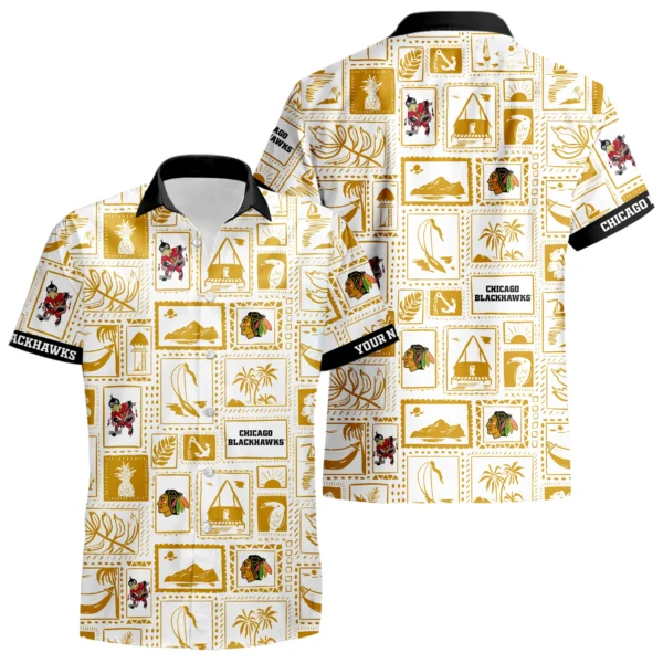 Chicago Blackhawks Hawaiian Shirt 2026 Limited Premium Crinkle Textured Personalize Name