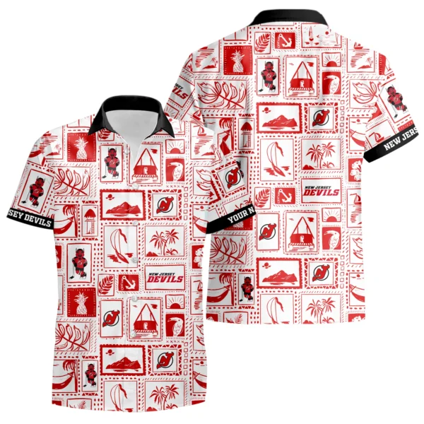 New Jersey Devils Hawaiian Shirt 2026 Limited Premium Crinkle Textured Personalize Name