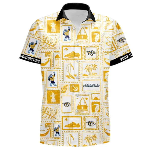 Nashville Predators Hawaiian Shirt 2026 Limited Premium Crinkle Textured Personalize Name