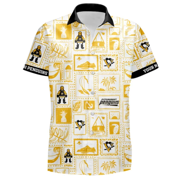 Pittsburgh Penguins Hawaiian Shirt 2026 Limited Premium Crinkle Textured Personalize Name